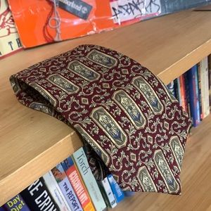 BILL BLASS-men’s multicolored design silk tie